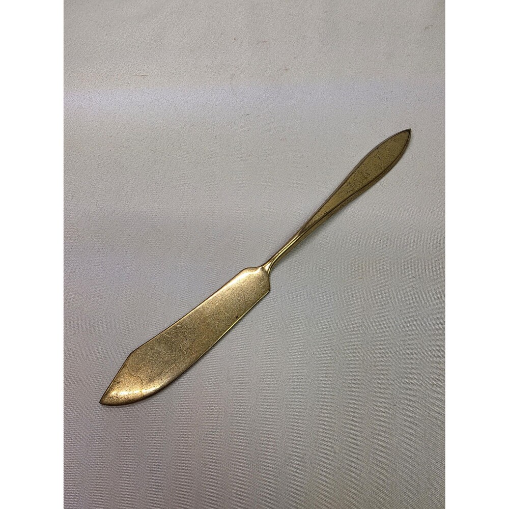 Vintage Dirilyte Serving Utensil, Gold Tone Mid Century Flatware, Ornate Double